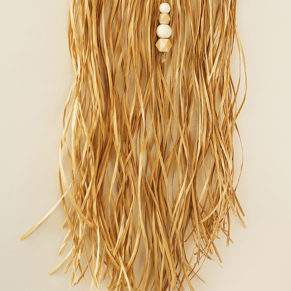 Minimalist Natural Fiber Wall Hanging – Boho Home Decor (60×35 cm