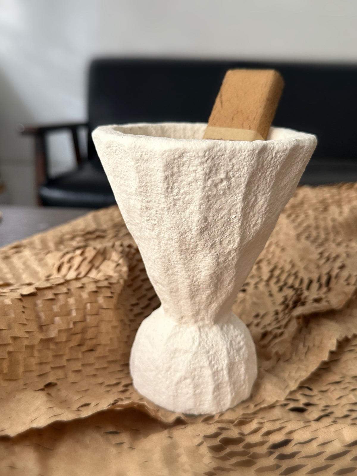 Handcrafted Cement Palo Santo Holder – Minimalist Rustic Burner Tray