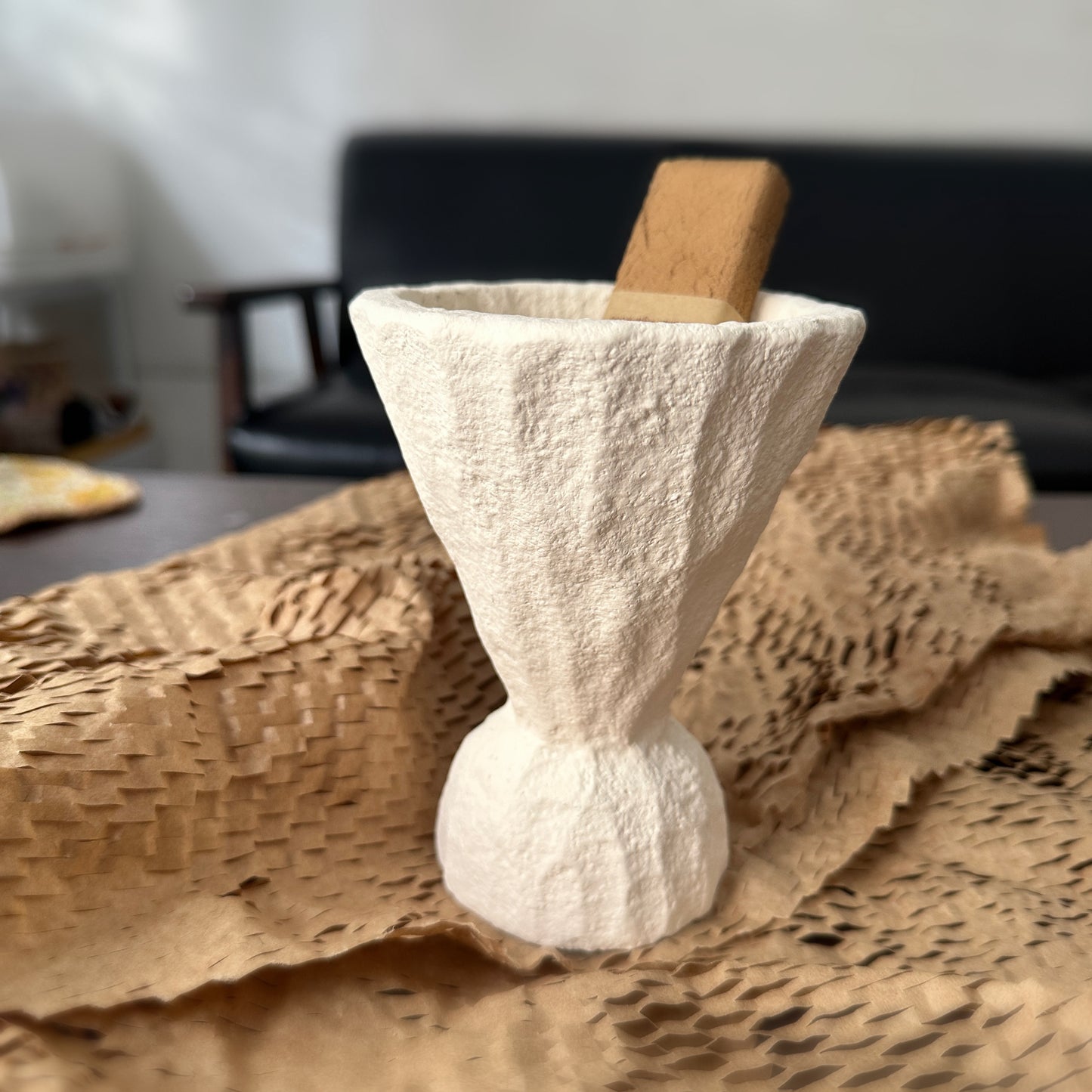 Handcrafted Cement Palo Santo Holder – Minimalist Rustic Burner Tray