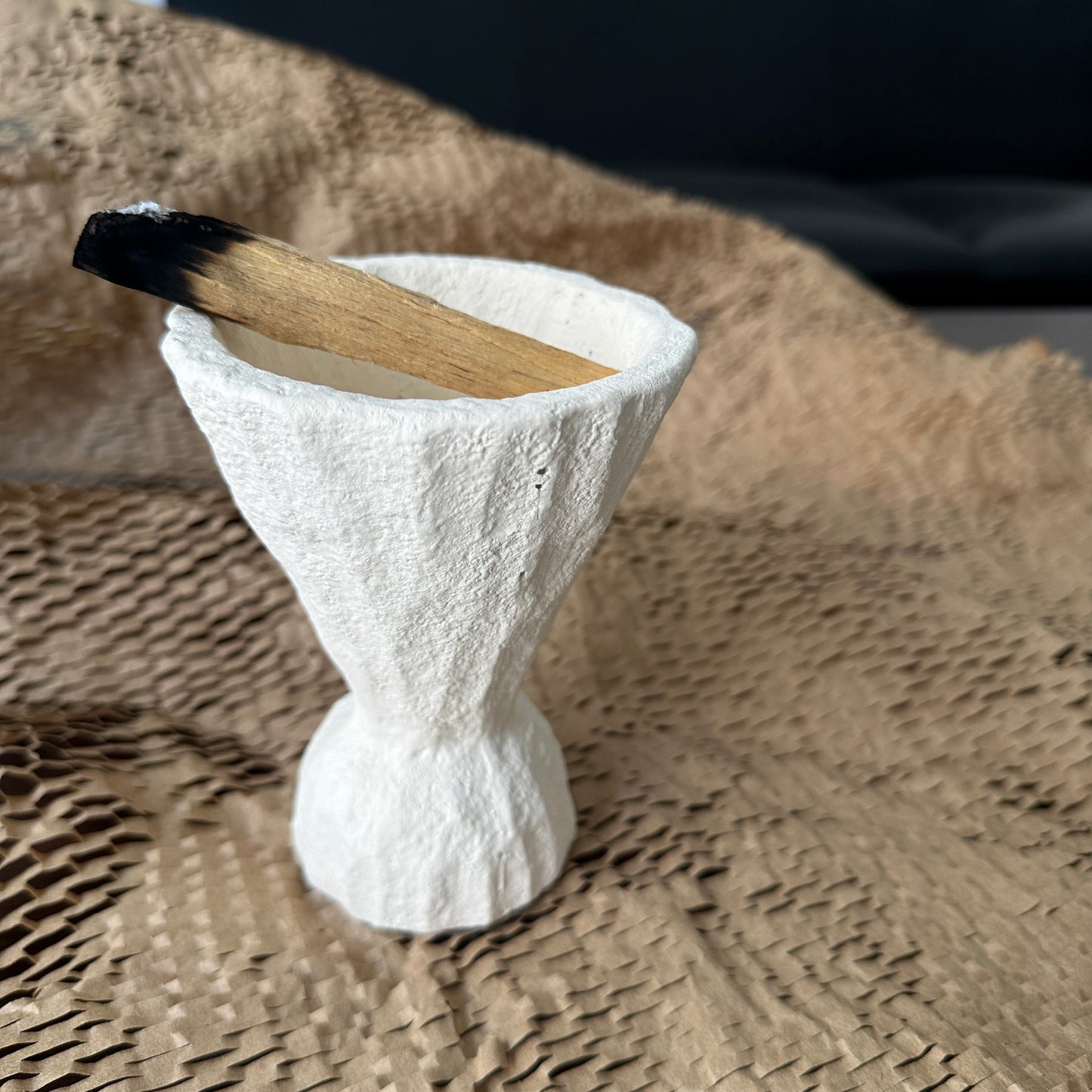 Handcrafted Cement Palo Santo Holder – Minimalist Rustic Burner Tray